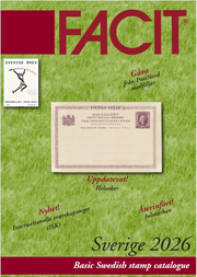 FACIT Sverige 2026 frimärkskatalog med komplett översikt över svenska frimärken