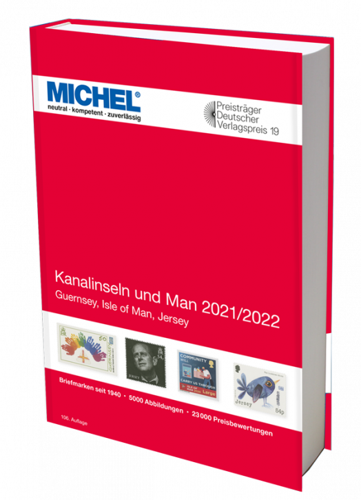 Michel Stamp -kirja - Kanaalisaaret ja mies 2021/2022 (OBS-kirja saksaksi)