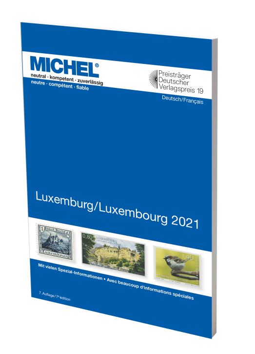 Michelin postimerkkikirja - Luxemburg 2021 (NB-kirja saksaksi ja ranskaksi) 