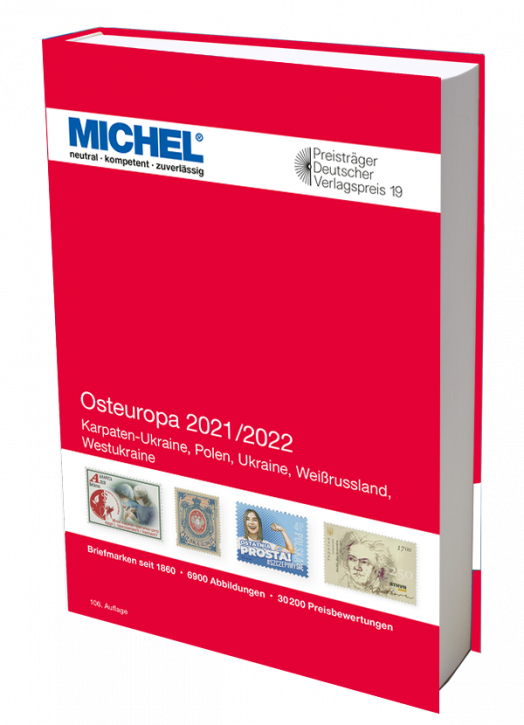 Michelin postimerkkikirja - Itä-Eurooppa 2021/2022 (OBS-kirja saksaksi)