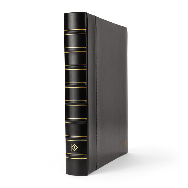 Kanzlei ringalbum i klassisk design inkl. fodral, svart