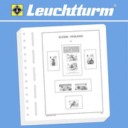 Leuchtturm Lighthouse förtryckta insticksblad för finska frimärken med transparenta fickor
