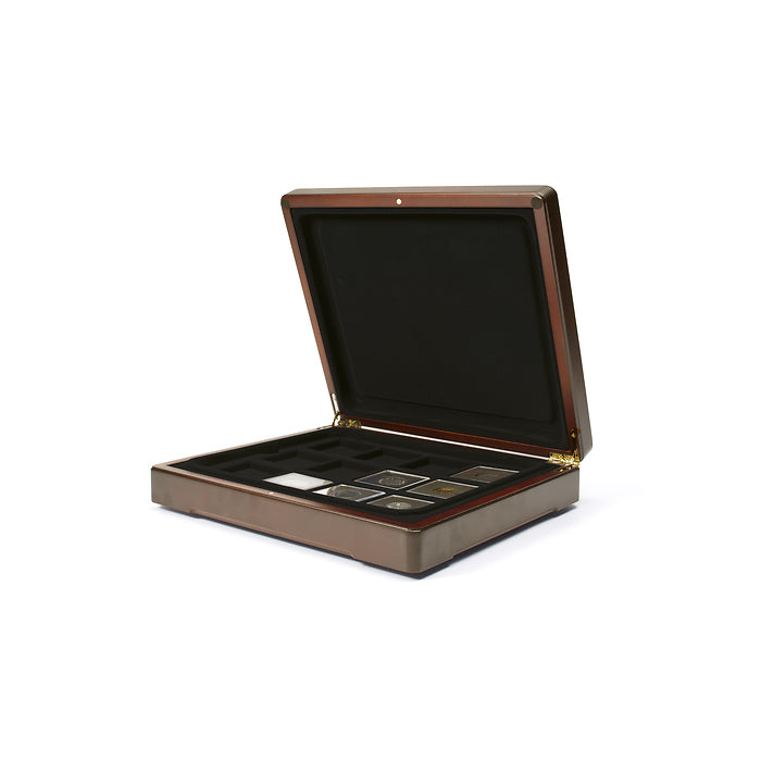 Mazzola Quadrum-kolikkokapseleiden säilytysrasia, musta säilytyslokero