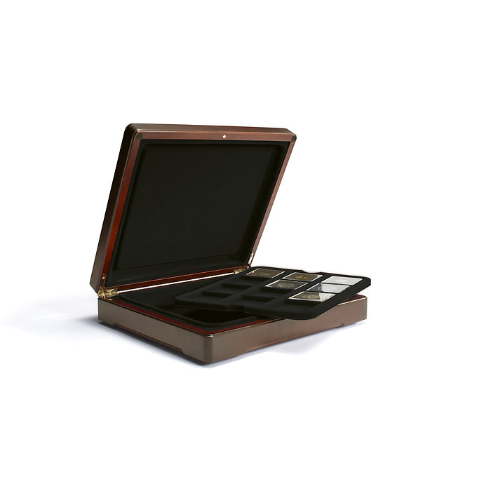 Mazzola Quadrum-kolikkokapseleiden säilytysrasia, musta säilytyslokero