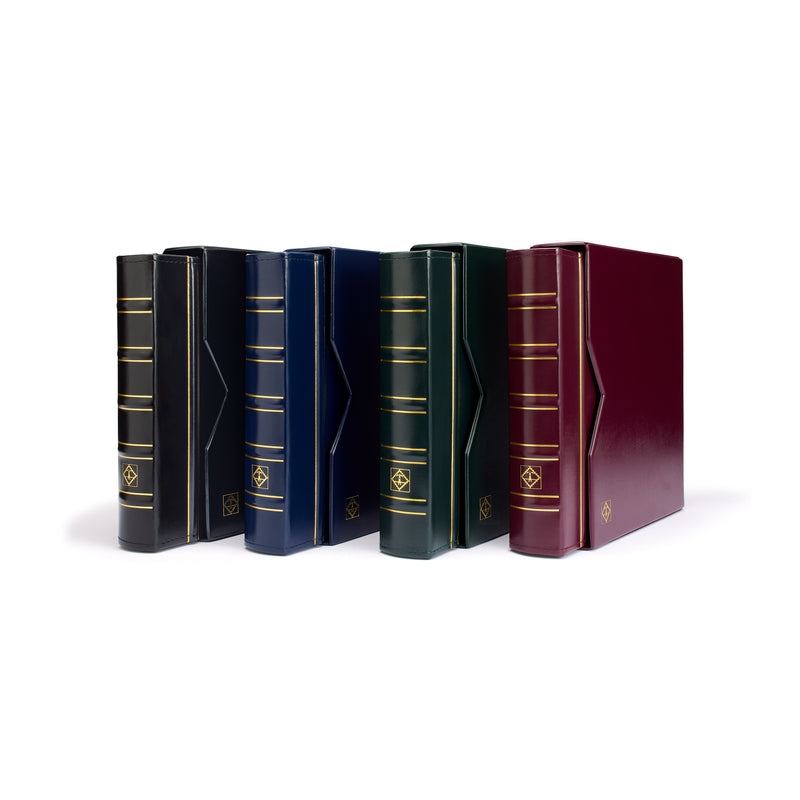 Optima ringpärm i klassisk design, inklusive skyddsfodral, grön