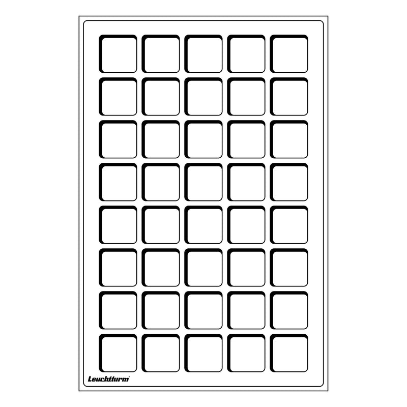 Myntbricka L för 40 mynt upp till 33 mm, blå, 2-pack